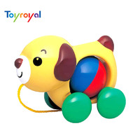 Toyroyal 乐雅 日本皇室玩具 婴儿学步儿童玩具手拉小狗/小鸭 手拉动物