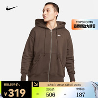 NIKE 耐克 女子OVERSIZE风全长拉链开襟加绒连帽衫 SPORTSWEAR DQ5759-237 M