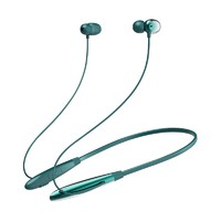 Newmine 纽曼 C36 颈挂式无线蓝牙耳机挂脖式跑步运动入耳式降噪耳塞超长续航适用于华为安卓苹果手机 绿色