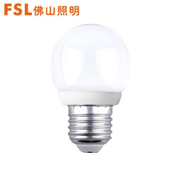 FSL 佛山照明 LED节能灯泡家用商用3W大口E27白光 明珠三代 单支装