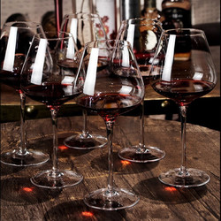 CRISTALGLASS 格娜斯 水晶红酒杯套装家用高脚杯大号醒酒器欧式高档勃艮第杯葡萄酒杯 600ml6支+杯刷