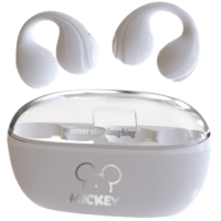 Disney 迪士尼 耳夹式无线蓝牙耳机新款不入耳高音质超长持久续航游戏低延可爱女款真无线运动跑步耳夹降噪通话 米奇