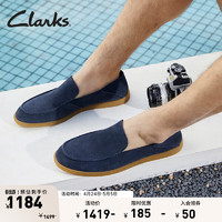 Clarks 其乐 匠心系列 男士简约舒适透气懒人鞋 261775057 海军蓝 42.5