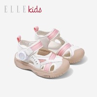 Ellekids 童鞋2024夏季新款时尚包头儿童魔术贴软底休闲鞋女童凉鞋