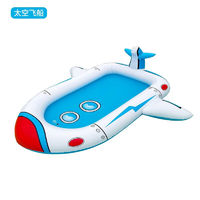 菲仕迪儿童户外喷水垫喷水池充气玩具PVC戏水池游泳池加厚气垫船 飞机(袋装)