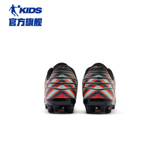 乔丹（QIAODAN）童鞋2024夏款男大童运动鞋耐磨减震足球鞋-34 黑色/信号红