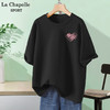 La Chapelle Sport 拉夏贝尔短袖t恤女夏季新款潮流体恤纯色休闲百搭宽松