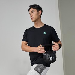 XTEP 特步 男T恤吸濕速干短袖2024夏季訓練健身短T恤透氣高彈運動衣