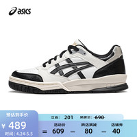 亚瑟士ASICS运动休闲鞋男鞋女鞋复古板鞋舒适篮球鞋 GEL-SPOTLYTE LOW 白色/黑色 42.5