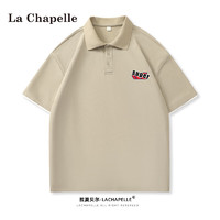La Chapelle polo衫男短袖夏季时尚休闲宽松透气翻领户外百搭上衣t恤男