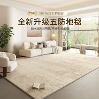 兴连心 地毯客厅2024新款家用免洗可擦侘寂复古轻奢高级茶几沙发卧室地垫