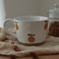 大橘大利马克杯子ins高颜值日式陶瓷水杯办公家用咖啡牛奶燕麦杯