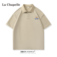 La Chapelle POLO衫男夏季新款透气短袖休闲宽松潮流训练跑步t恤运动上衣