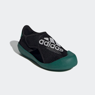 adidas 小浮艇 ALTAVENTURE魔术贴包头凉鞋男小童阿迪达斯轻运动 黑色/绿色/白色 33码