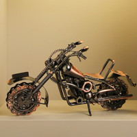 BHM 贝汉美 现代简约轻奢总经理领导办公室摆件工艺品高端创意客厅书房装饰品 摩托车模型