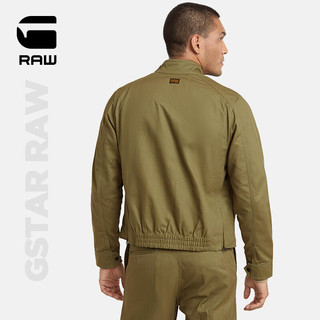 G-STAR RAW2024外套Deck领袢时尚潮流男士春秋夹克D24288 烟熏橄榄绿 XS