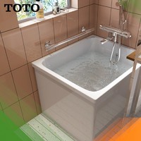 TOTO 东陶 浴缸独立家用双裙边0.8米成人日本进口T968小户型泡澡缸（08-A） 右裙边0.8米深泡浴缸含下水配件 米白色