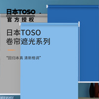 SUNPATHIE 日本东装TOSO免打孔办公室卧室拉珠升降遮光电动卷帘