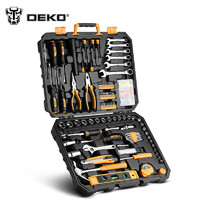 DEKO 代高 五金工具箱维修工具组套电工装修收纳箱车载多功能家用工具套装 208件套