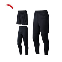 ANTA 安踏 奥特莱斯健身长裤短裤两件套男春季跑步户外运动骑行裤152345502