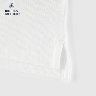 布克兄弟（BrooksBrothers）女童24春夏简约棉质短袖针织Polo衫 1001-白色 4