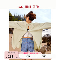 HOLLISTER24春夏辣妹宽松轻盈后背系带长袖衬衫女 KI340-4051 灰绿色 XXS (160/80A)