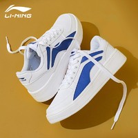 LI-NING 李宁 男鞋板鞋子运动休闲鞋 标准白（蓝标）