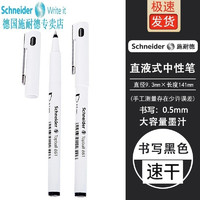 施耐德电气 施耐德(Schneider)德国进口861马卡龙中性笔学生考试刷题办公直液式走珠笔签字笔0.5mm  10支