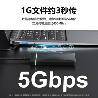 阿卡西斯 ACASIS Type-C移动硬盘盒2.5英寸USB3.0SATA台式机笔记本外置固态机械壳子 2.5英寸单盘USB3.0硬盘盒