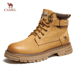 CAMEL 骆驼 2024春季新品复古英伦休闲厚底耐磨工装户外大黄靴马丁靴男士