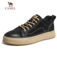 CAMEL 骆驼 2023秋季新款男鞋真皮舒适低帮复古英伦时尚休闲运动男士板鞋
