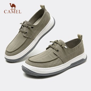 CAMEL 骆驼 男鞋2024春季节男鞋一脚蹬帆布鞋舒适套脚低帮潮流休闲鞋