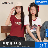 SANFU 三福 短袖T恤夏季女装