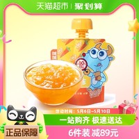 88VIP：小鹿蓝蓝 原果原汁矿物质可吸果冻胡萝卜橙味儿童零食品牌60gX1袋