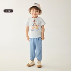 TEENIE WEENIE 小熊童装24夏季新款男宝宝航海风圆领可爱T恤