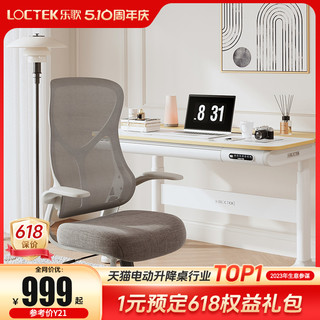 Loctek 乐歌 Y21人体工学电脑椅书桌办公椅转椅家用椅子升降座椅升降扶手