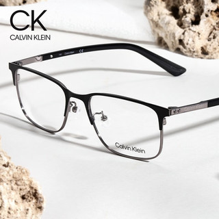 卡尔文·克莱恩 Calvin Klein 男士商务时尚简约眉线框19312配1.67防蓝光镜片