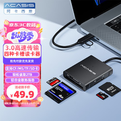 acasis 阿卡西斯 USB/Type-C多功能讀卡器3.0支持SD/TF/CF/MS卡相機記錄儀監控適用蘋果15/iPad/安卓手機CR-3003