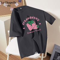 La Chapelle City 拉夏贝尔   女士纯棉短袖t恤