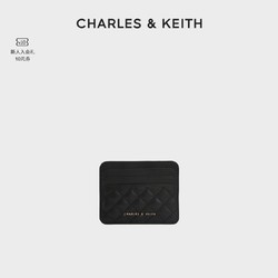 CHARLES & KEITH 母亲节CHARLES&KEITH新品CK6-50680926-1撞色绗缝菱格迷你卡包女