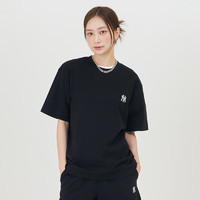 MLB 男女情侣运动纯色刺绣小logoT恤时尚3ATSB1143-50BKS-XL