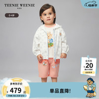 Teenie Weenie Kids小熊童装24夏季男宝宝休闲风可爱印花外套 象牙白 80cm