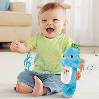 Fisher-Price 小海马新生婴幼儿声光安抚智能哄睡玩偶音乐毛绒玩具