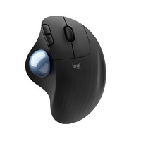 logitech 罗技 ERGO M575蓝牙无线鼠标舒适办公拇指控制轨迹球人体工程学设计师PS绘图CAD作画图MAC_黑色