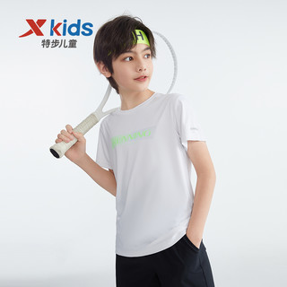 XTEP 特步 童装男童速干短袖T恤儿童夏装2023夏季新款中大童短T运动上衣