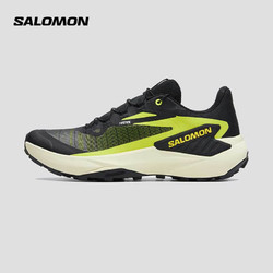 salomon 薩洛蒙 男款 戶外運動輕量穩定舒適透氣減震包裹越野跑鞋 GENESIS 黃綠色 474431 9 (43 1/3)