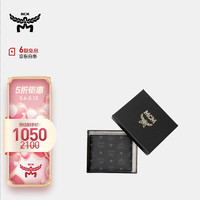 MCM 男女通用礼盒款黑色人造革对折式钱包 MXSAAVI01BK001