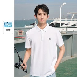 JACK&JONES 杰克琼斯 凉感POLO衫夏短袖男士POLO翻领情侣装T恤上衣