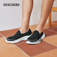 斯凯奇（Skechers）时尚休闲一脚蹬210943 黑色/白色/BKW 40 