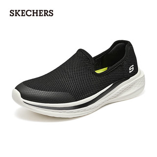 斯凯奇（Skechers）时尚休闲一脚蹬210943 黑色/白色/BKW 40 